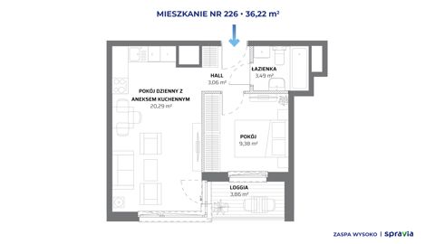 Plan 2 pok. 36m²