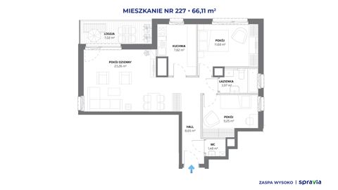 Plan 3 pok. 66m²