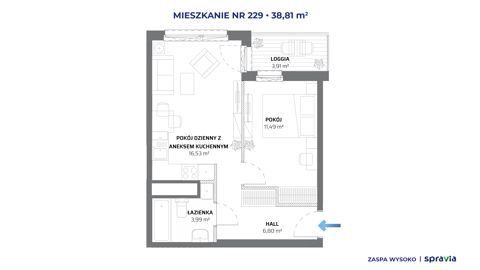 Plan 2 pok. 39m²