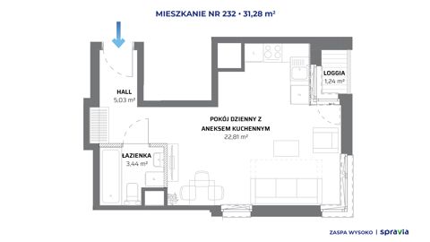 Plan 1 pok. 31m²