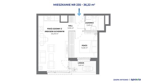 Plan 2 pok. 36m²