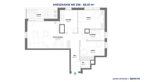 Plan 3 pok. 66m²