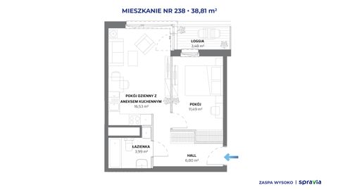 Plan 2 pok. 39m²