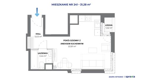Plan 1 pok. 31m²