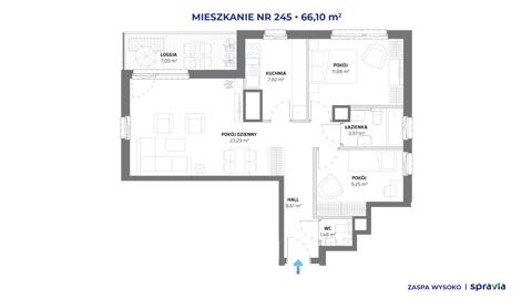 Plan 3 pok. 66m²