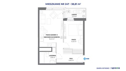 Plan 2 pok. 39m²