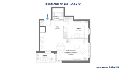 Plan 2 pok. 45m²