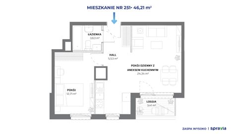 Plan 2 pok. 46m²