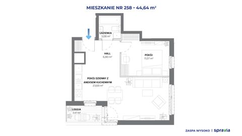 Plan 2 pok. 45m²
