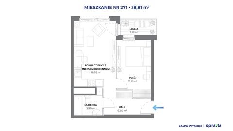 Plan 2 pok. 39m²