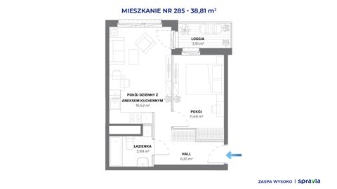 Plan 2 pok. 39m²