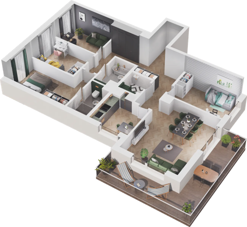 Plan 5 pok. 108m²