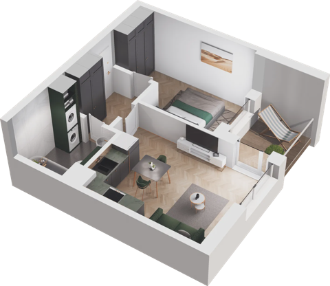 Plan 2 pok. 37m²