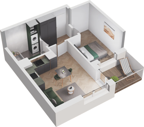 Plan 2 pok. 37m²