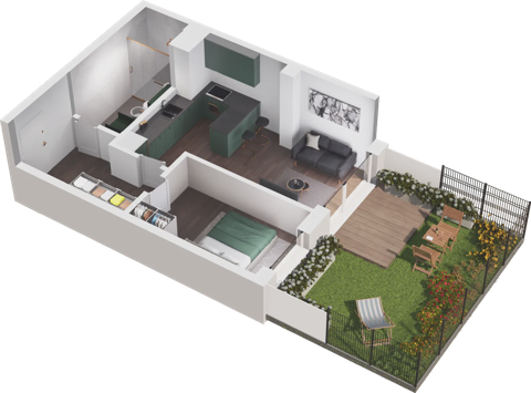 Plan 2 pok. 40m²