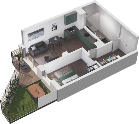 Plan 2 pok. 40m²