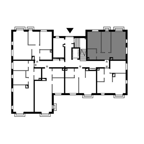Plan 3 pok. 61m²