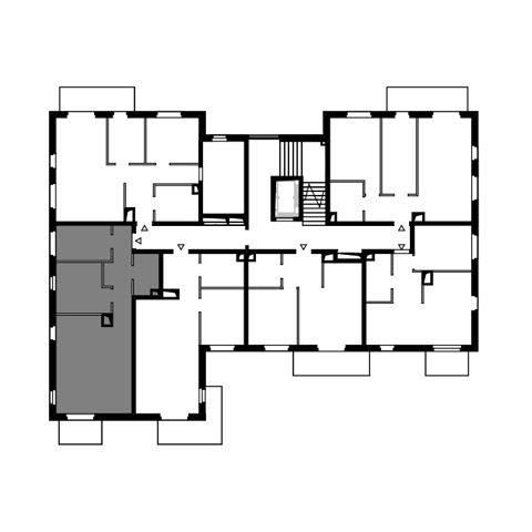 Plan 3 pok. 64m²