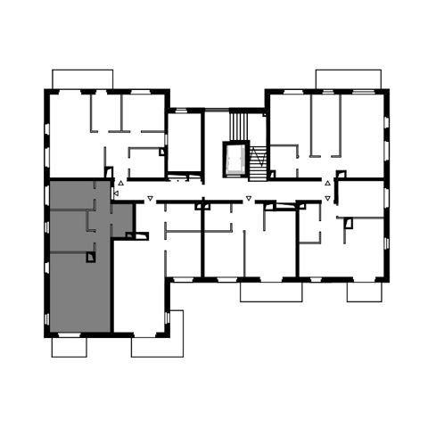 Plan 3 pok. 64m²