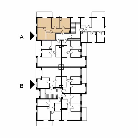 Plan 3 pok. 65m²