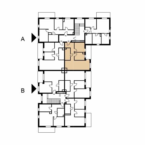 Plan 3 pok. 57m²