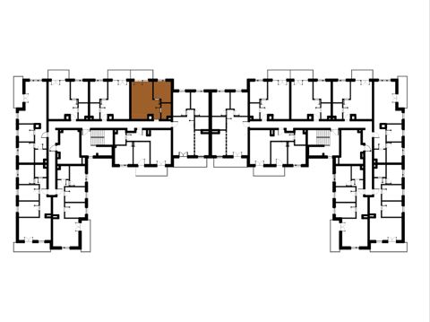 Plan 2 pok. 43m²