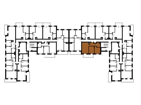 Plan 3 pok. 54m²