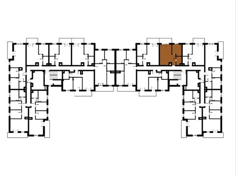 Plan 2 pok. 43m²