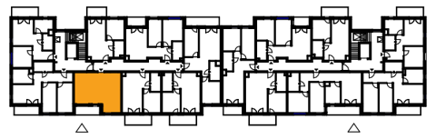 Plan 2 pok. 43m²