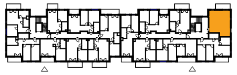 Plan 2 pok. 46m²