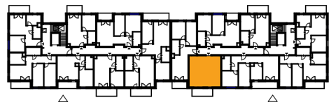 Plan 2 pok. 44m²