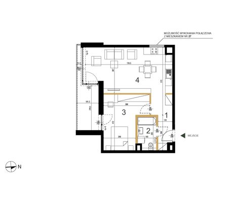 Plan 2 pok. 52m²