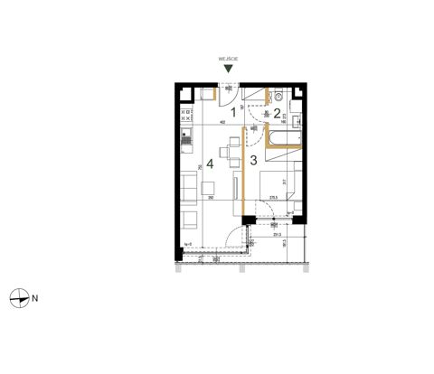 Plan 2 pok. 37m²