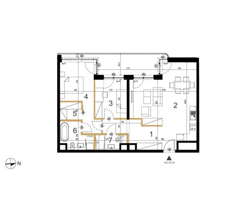 Plan 3 pok. 74m²