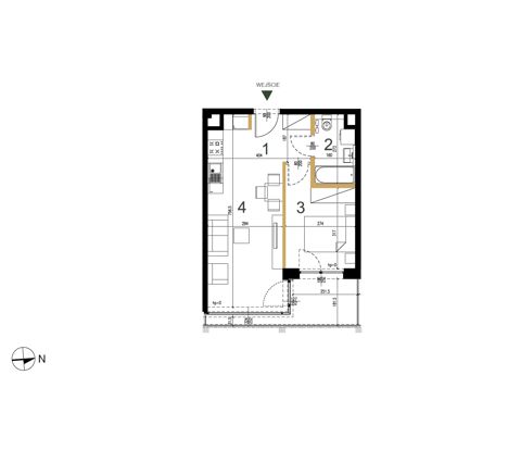 Plan 2 pok. 37m²