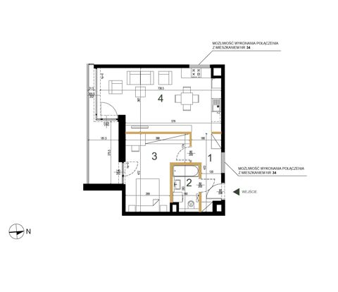 Plan 2 pok. 52m²