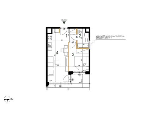 Plan 2 pok. 37m²