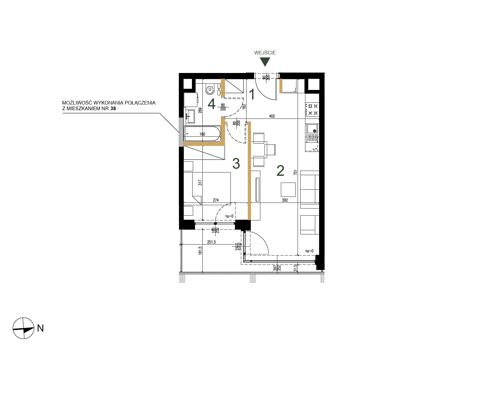 Plan 2 pok. 37m²