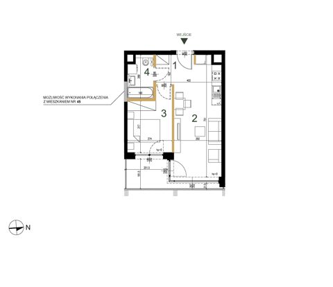 Plan 2 pok. 37m²