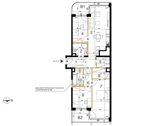 Plan 4 pok. 84m²