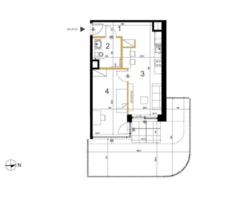 Plan 2 pok. 48m²