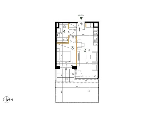 Plan 2 pok. 37m²