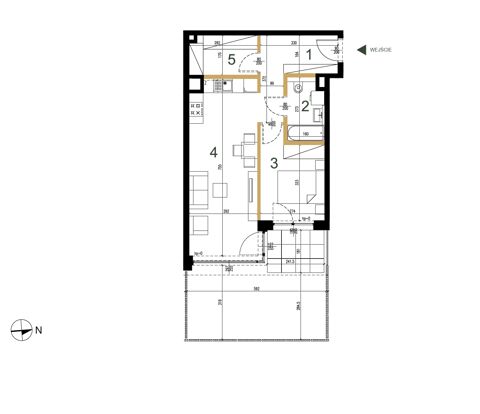 Plan 2 pok. 48m²