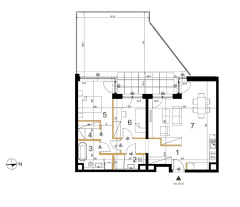 Plan 3 pok. 74m²