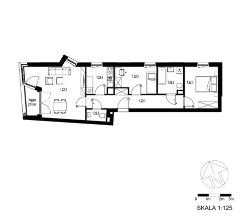 Plan 3 pok. 66m²