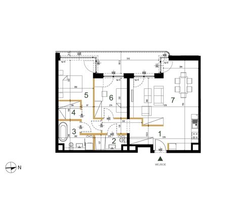 Plan 3 pok. 74m²