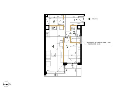 Plan 2 pok. 48m²