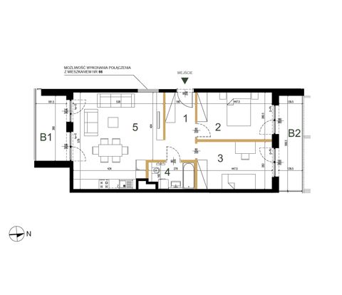 Plan 3 pok. 66m²