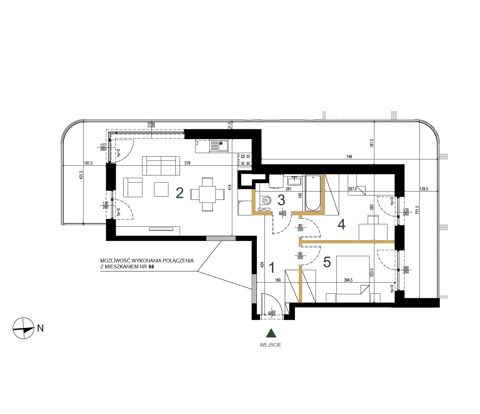 Plan 3 pok. 55m²