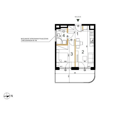 Plan 2 pok. 31m²